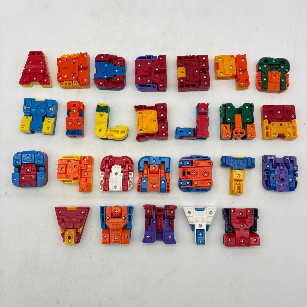 Alpha Bots Complete Set of 26 Transforming Robots Alphabet Letters Lakeshore